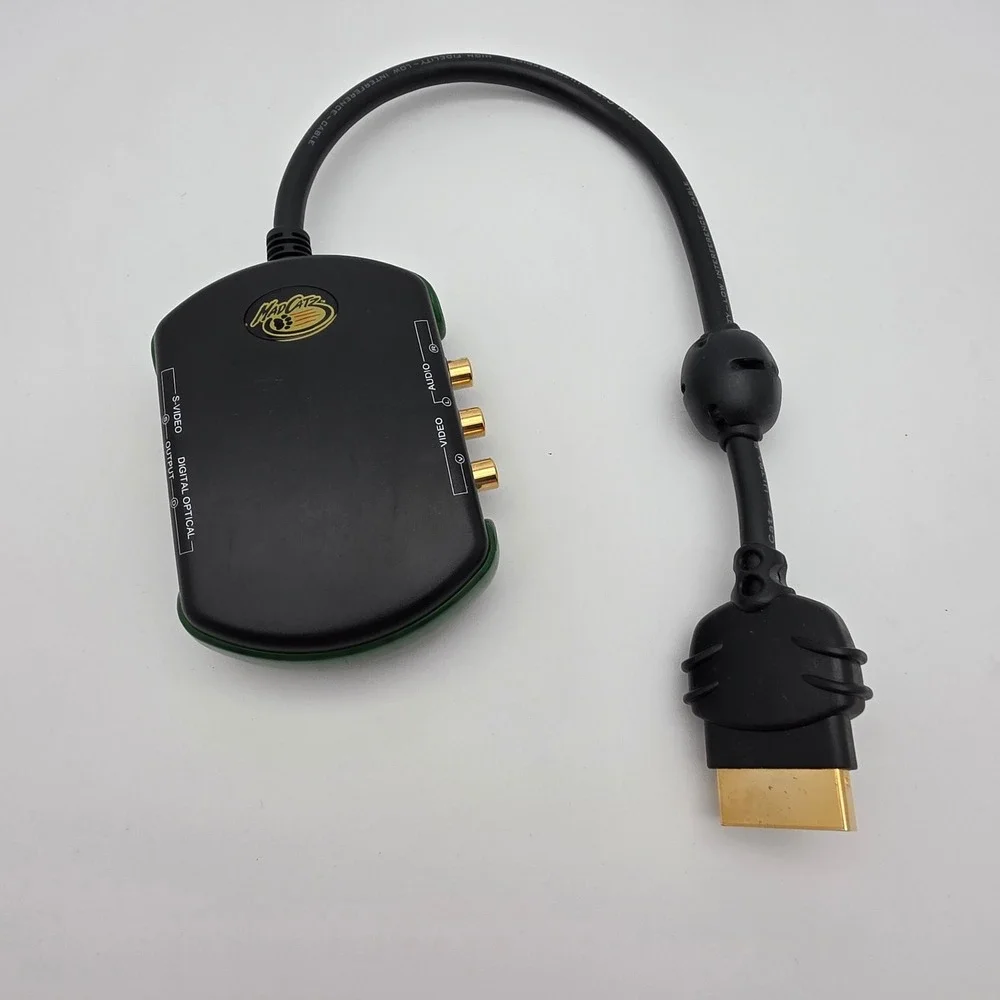 Mad Catz‎ Ultra AV Kit Xbox Original RCA S-Video Optical 4555 Adapter Not Tested